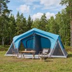 Namiot domek niebieski 10 osobowy Poliester i Stal vidaXL Leroy Merlin