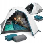 NAMIOT KEMPINGOWY 3 OSOBOWY MH100 FRESH BLACK WODOODPORNY XXL DECATHLON QUECHUA | Sport Sklep EMPIK.COM