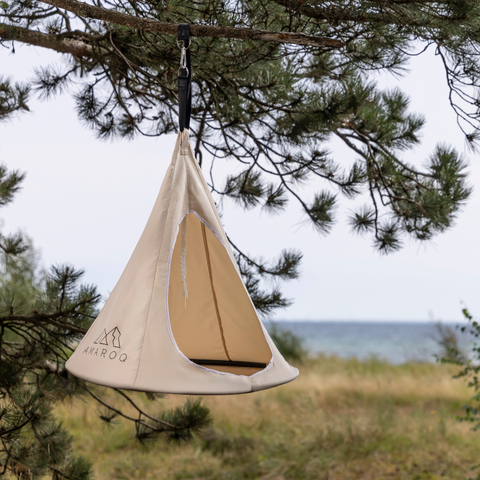 namiot-hamakowy-101uyq.png Wiszący namiot z wytrzymałego płótna canvas – idealny do użytku wewnątrz i na zewnątrz – Amaroq Glamping - obrazek 1
