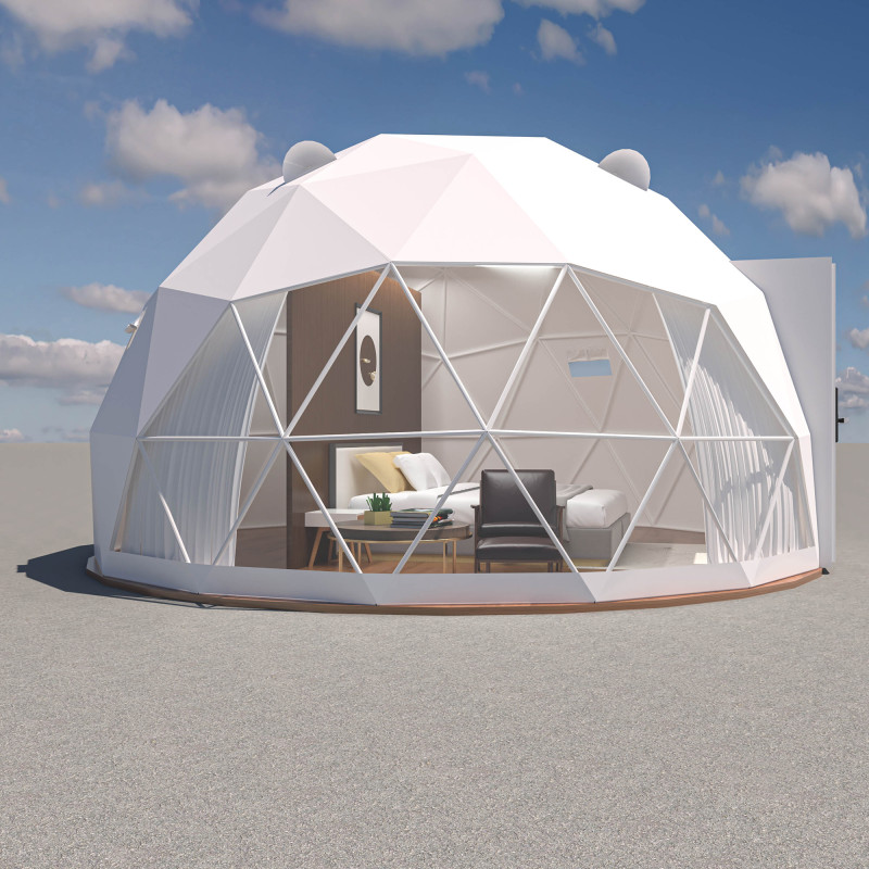 namiot-kopulowy-422kbl.jpg Namiot sferyczny całoroczny kopuła Ø 5m 20mkw szklane drzwi glamping - obrazek 1