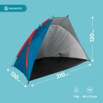 Namiot plażowy AQUASTIC Concielo niebieski OS UPF 50 Ochrona przed słońcem | Decathlon