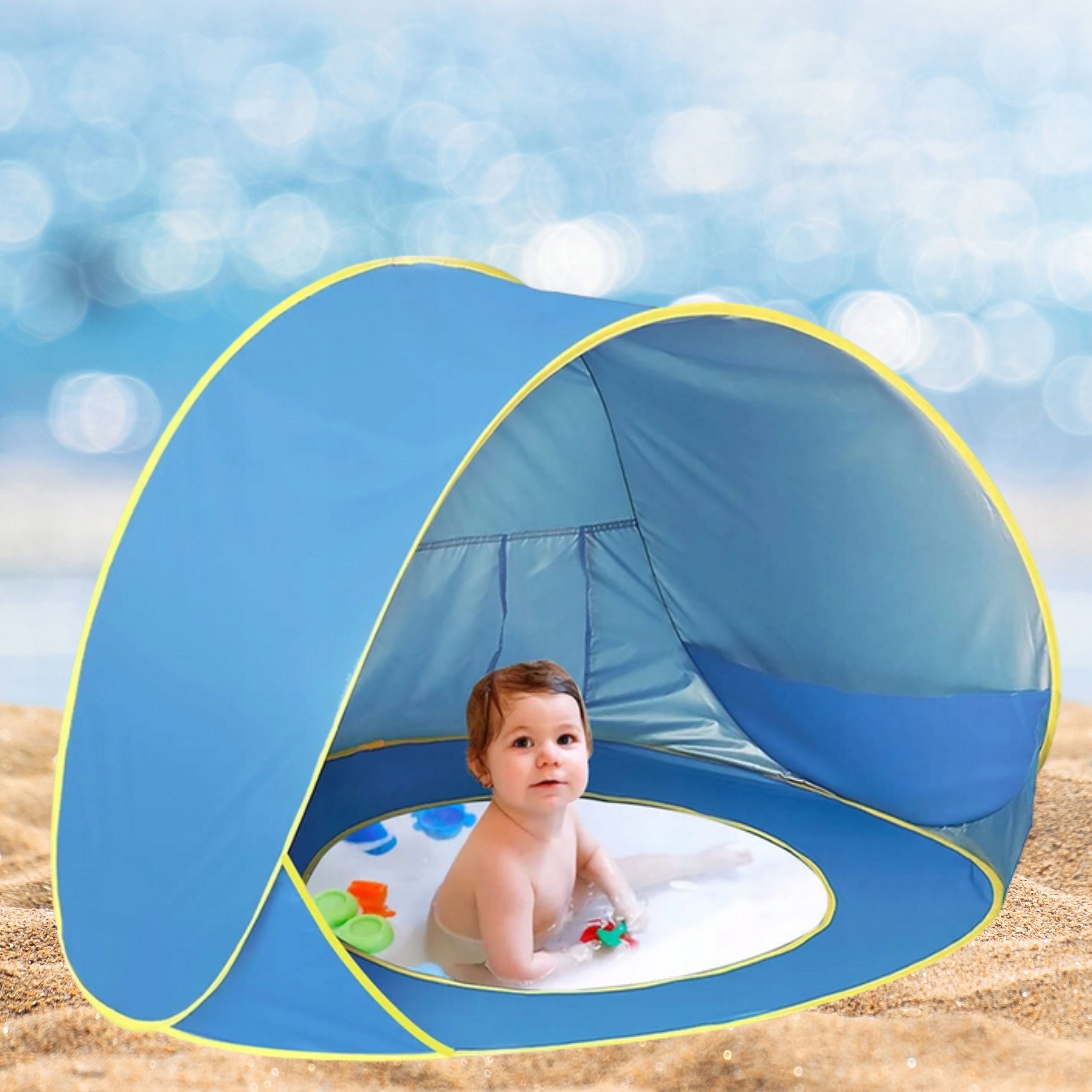 namiot-na-plaze-dla-niemowlaka-091szv-1.jpg NAMIOT PLAŻOWY NA PLAŻĘ DLA DZIECI Z BASENEM BRODZIKIEM BRODZIK Z DASZKIEM - obrazek 1