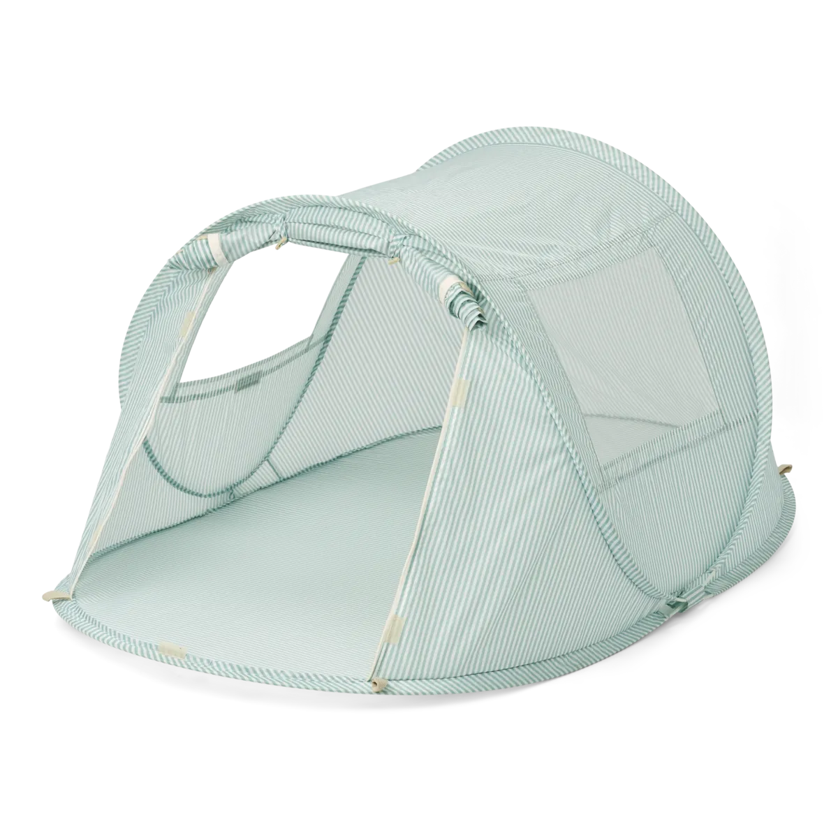 namiot-na-plaze-dla-niemowlaka-465myx.webp Liewood Zamykany namiot plażowy Bjork Play Tent Stripe Ice blue - obrazek 1