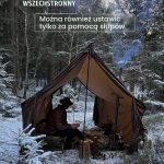 OneTigris TEGIMEN duży ciepły namiot zimowy, kempingowy, do przetrwania, namiot z wodoodpornym płaszczem 3000 mm do wędrówek (brązowy (coyote braun)) : Amazon.pl: Sport i turystyka