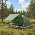vidaXL Namiot campingowy 4 osobowy zielony Poliester i Stal