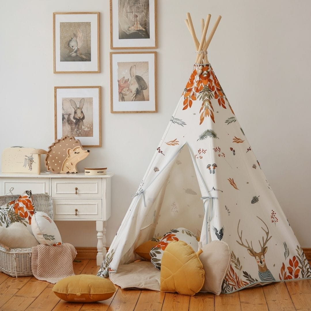 tipi-namiot-dla-dzieci-226goo-1.jpg Namiot tipi Forest Friends do pokoju dziecka – Moi Mili - obrazek 1
