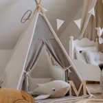 Namiot tipi dla dzieci z matą podłogową Cream Baby Concept