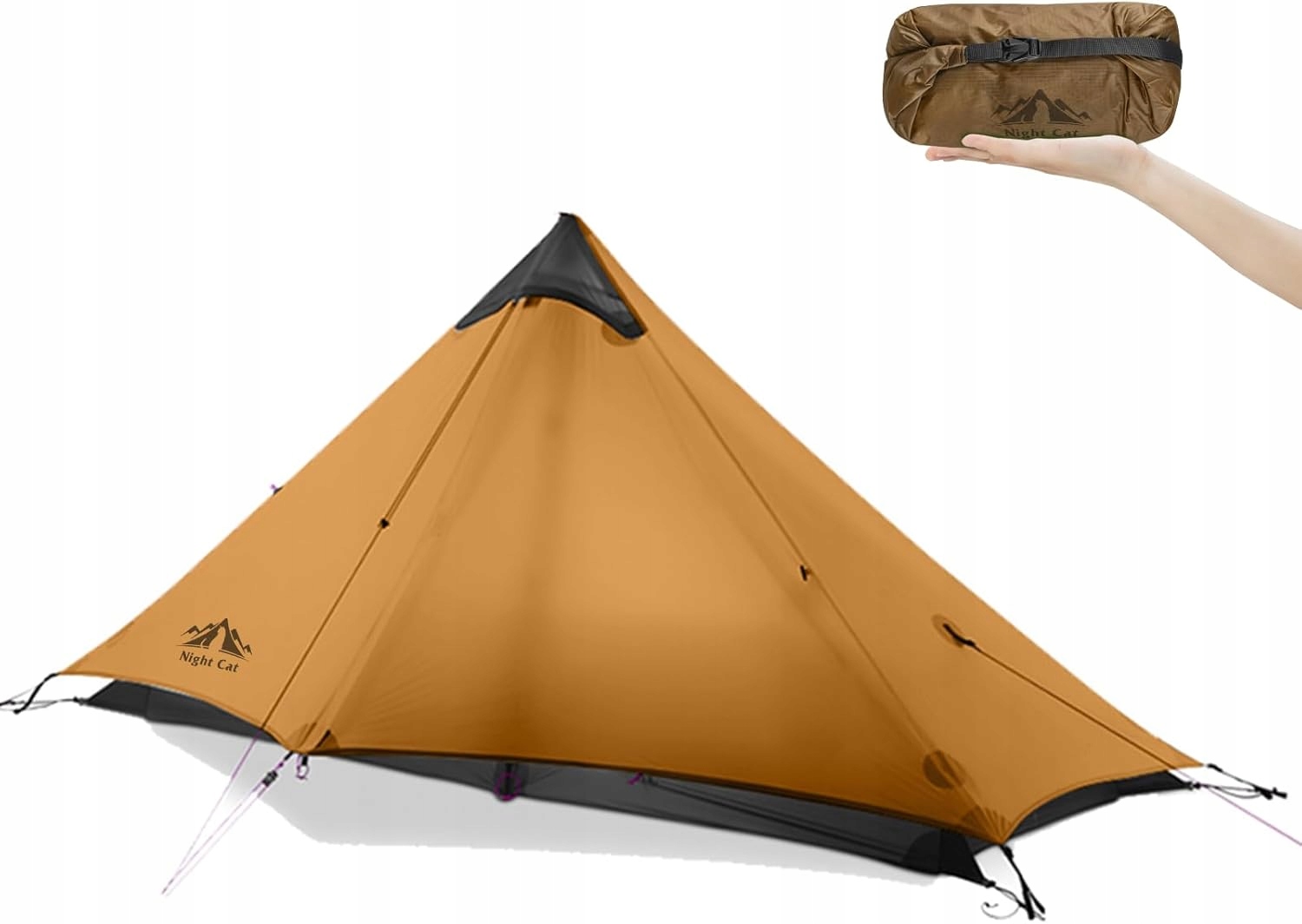 ultralekki-namiot-246jps-1.jpg Night Cat ultralekki namiot jednoosobowy wodoszczelny trekking kemping, 6977670070685 • Cena • Opinie Allegro - obrazek 1