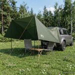 vidaXL Namiot samochodowy 308 x 215 x 220 cm Zielony wojskowy